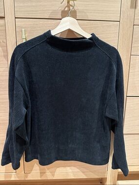 Madewell Black Ribbed Pullover Sweater